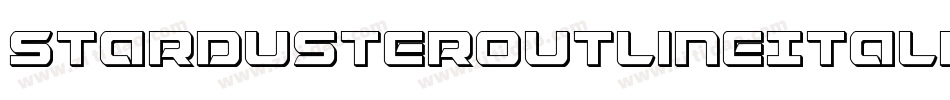 StardusterOutlineItalic-AB7M字体转换