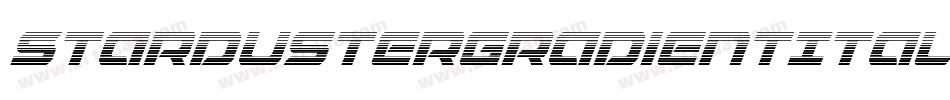 StardusterGradientItalic-azom字体转换