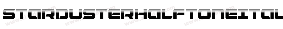 StardusterHalftoneItalic-OX1e字体转换