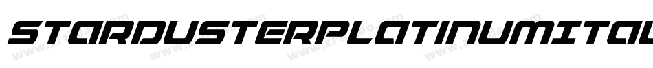 StardusterPlatinumItalic-VaKZ字体转换