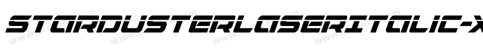StardusterLaserItalic-xzXr字体转换