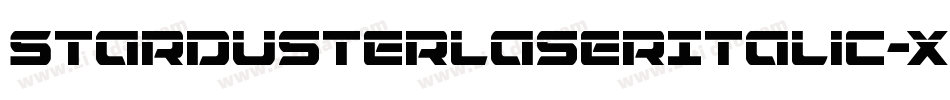 StardusterLaserItalic-xzXr字体转换