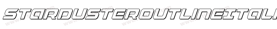 StardusterOutlineItalic-AB7M字体转换