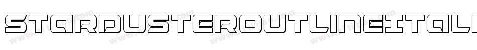 StardusterOutlineItalic-AB7M字体转换