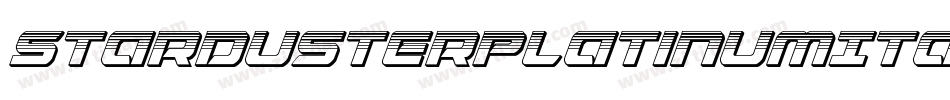 StardusterPlatinumItalic-VaKZ字体转换