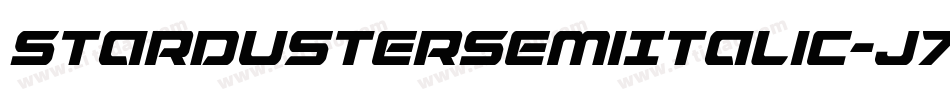 StardusterSemiItalic-J70j字体转换