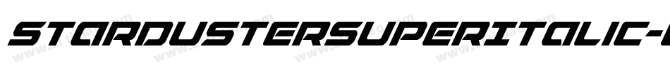 StardusterSuperItalic-G2gG字体转换