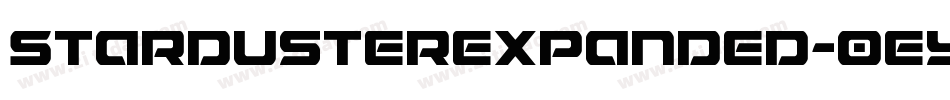 StardusterExpanded-0eyP字体转换
