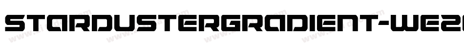 StardusterGradient-WE2G字体转换