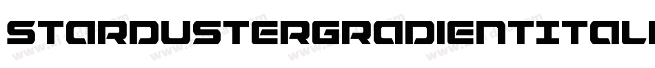 StardusterGradientItalic-azom字体转换