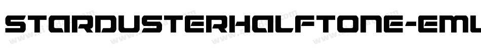 StardusterHalftone-EMLj字体转换