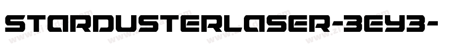 StardusterLaser-3Ey3字体转换