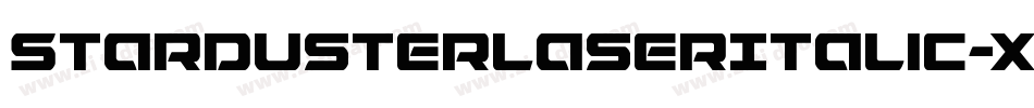 StardusterLaserItalic-xzXr字体转换
