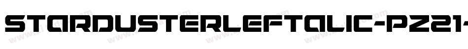 StardusterLeftalic-pz21字体转换