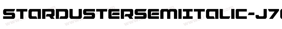 StardusterSemiItalic-J70j字体转换
