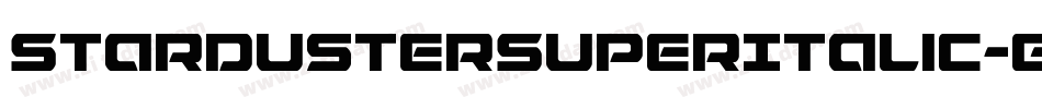 StardusterSuperItalic-G2gG字体转换