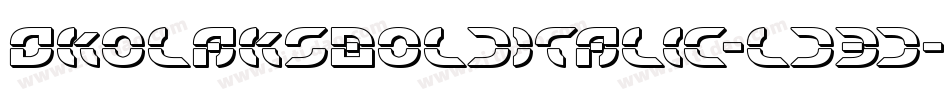 OkolaksBoldItalic-ld3d字体转换