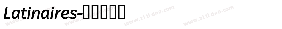 Latinaires字体转换