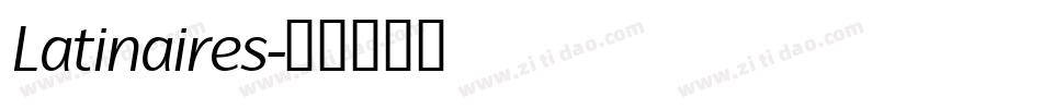 Latinaires字体转换