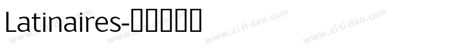Latinaires字体转换
