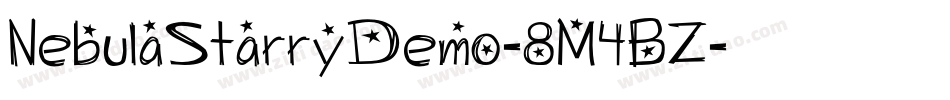 NebulaStarryDemo-8M4BZ字体转换