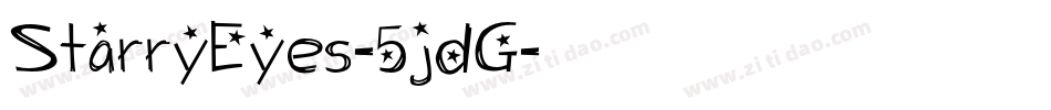 StarryEyes-5jdG字体转换