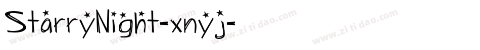 StarryNight-xnyj字体转换