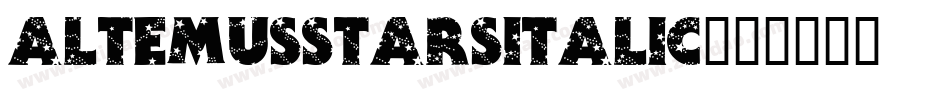 AltemusStarsItalic字体转换