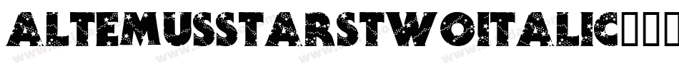 AltemusStarsTwoItalic字体转换