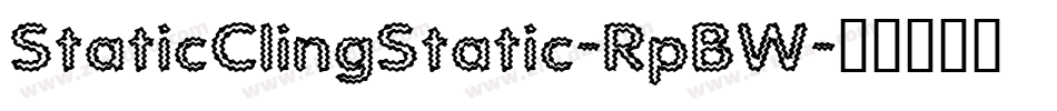 StaticClingStatic-RpBW字体转换