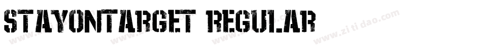 StayOnTarget-Regular字体转换