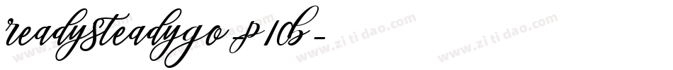 ReadySteadyGo-P10B字体转换