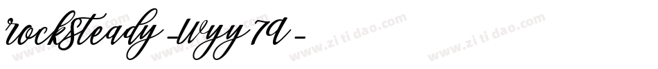 RockSteady-Wyy7A字体转换