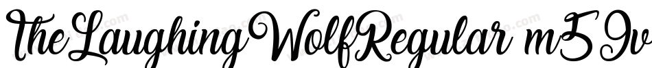 TheLaughingWolfRegular-m59v字体转换