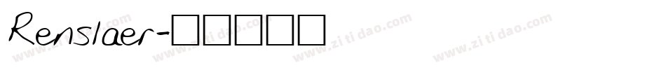 Renslaer字体转换