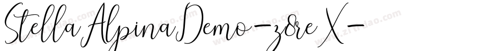 StellaAlpinaDemo-z8reX字体转换