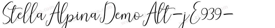StellaAlpinaDemoAlt-jE939字体转换