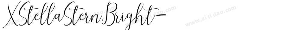 XStellaSternBright字体转换