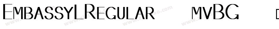 EmbassyLRegular-mvBG字体转换