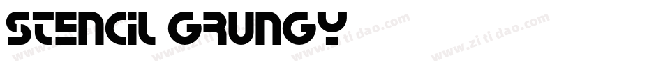 Stencil-grungy字体转换