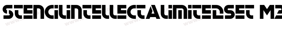 Stencilintellectalimitedset-M2RJ字体转换