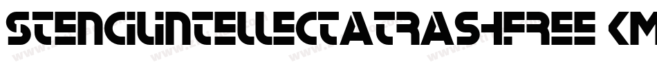 Stencilintellectatrashfree-KMe7字体转换