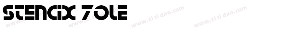 Stencix-7olE字体转换