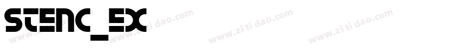 stenc_ex字体转换