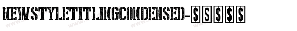 NewStyleTitlingCondensed字体转换