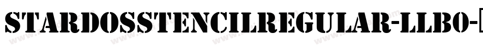 StardosStencilRegular-lLB0字体转换
