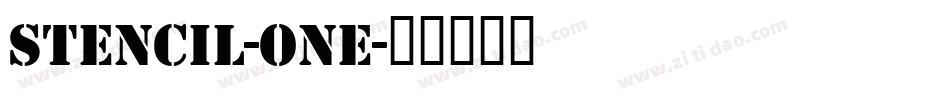 Stencil-One字体转换