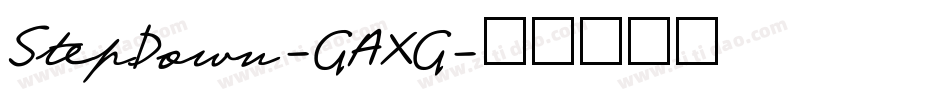 StepDown-GAXG字体转换