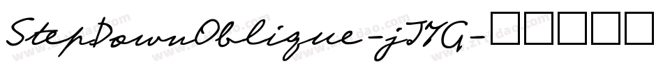StepDownOblique-jJ7G字体转换
