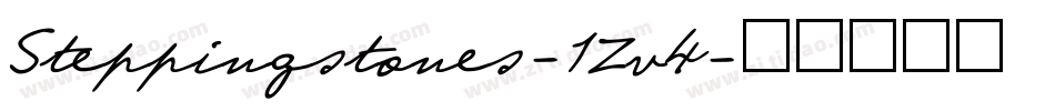Steppingstones-1Zv4字体转换